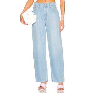 Mother Snacks The Pleated Fun Dip Puddle Barrel Jeans Size 28